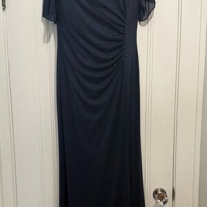 Elegant navy blue Evening Dress